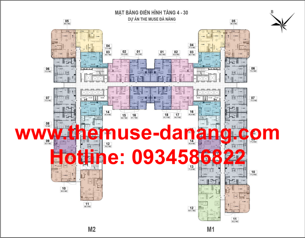 Mặt bằng The Muse Đà Nẵng